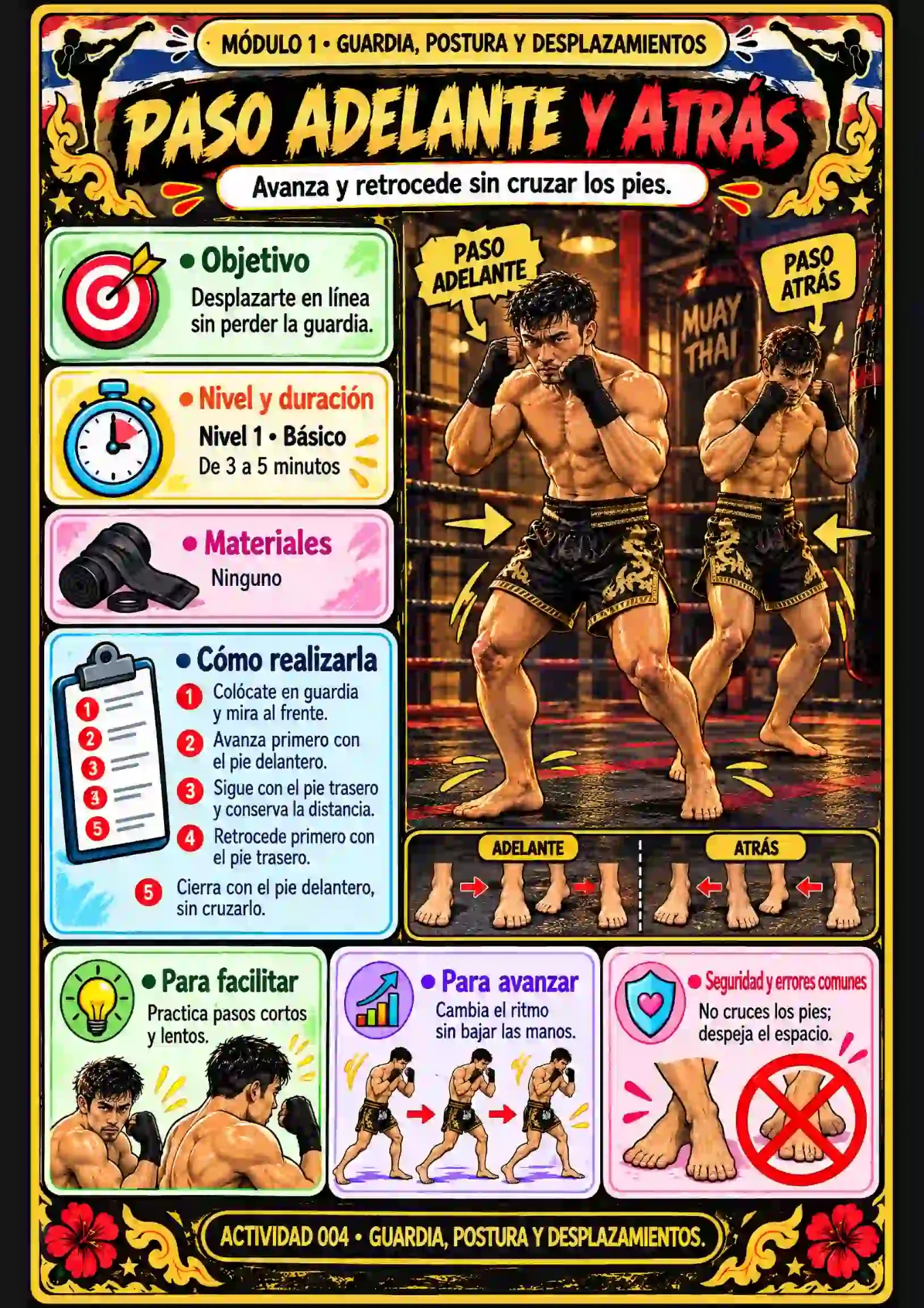 Ficha: Paso adelante y atrás