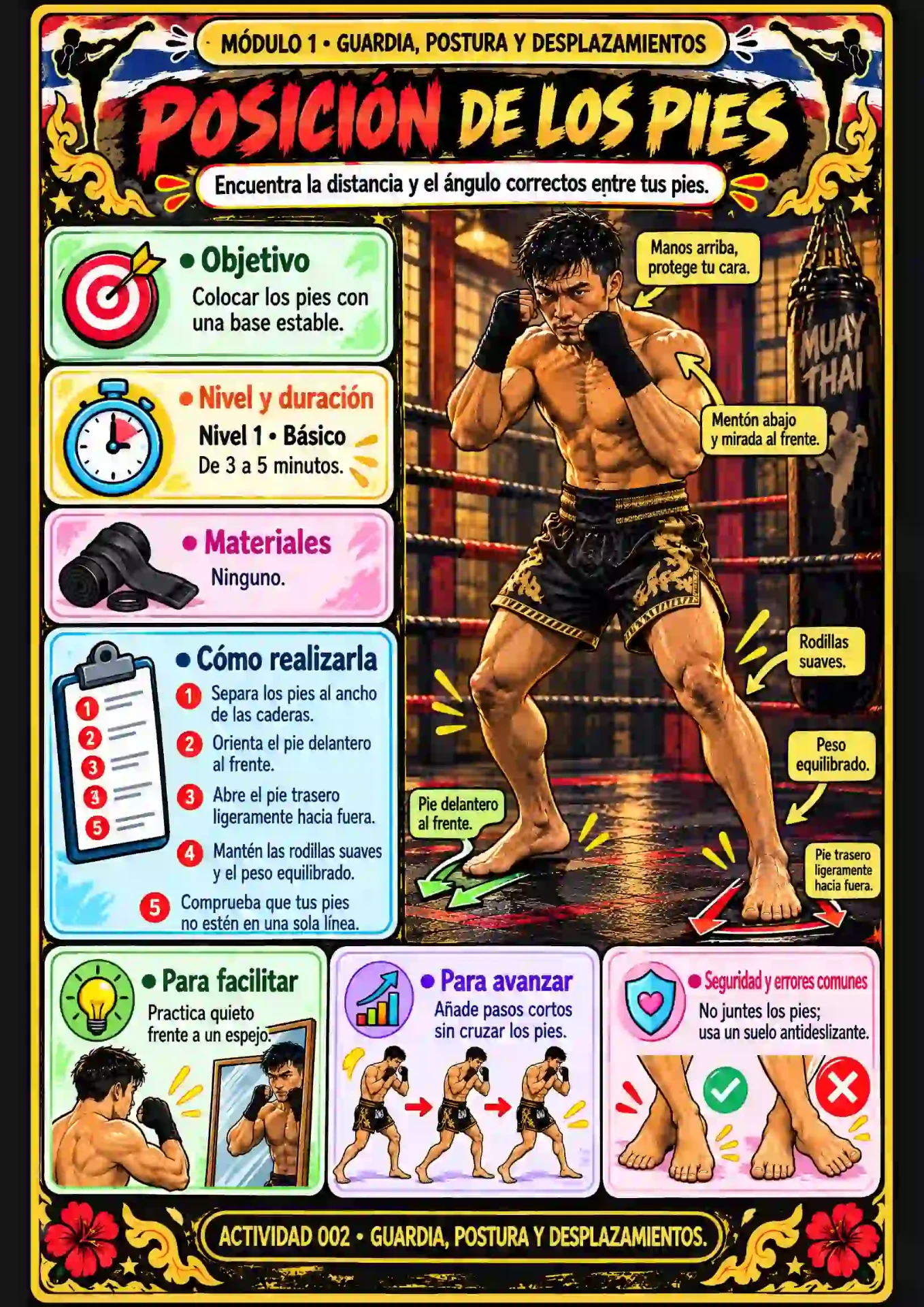Ficha: Posición de los pies